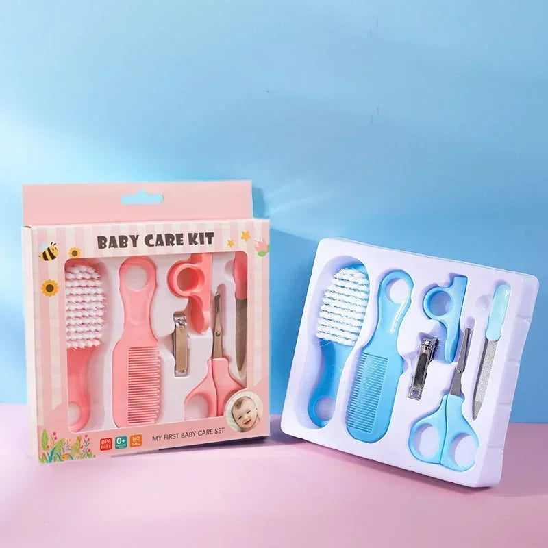 Nail Clippers Soft Comb Brush Care Combination Hair Baby Care Set Safe Comb Grooming Brush Set Nail Trimmer Kit Healthcare Tools