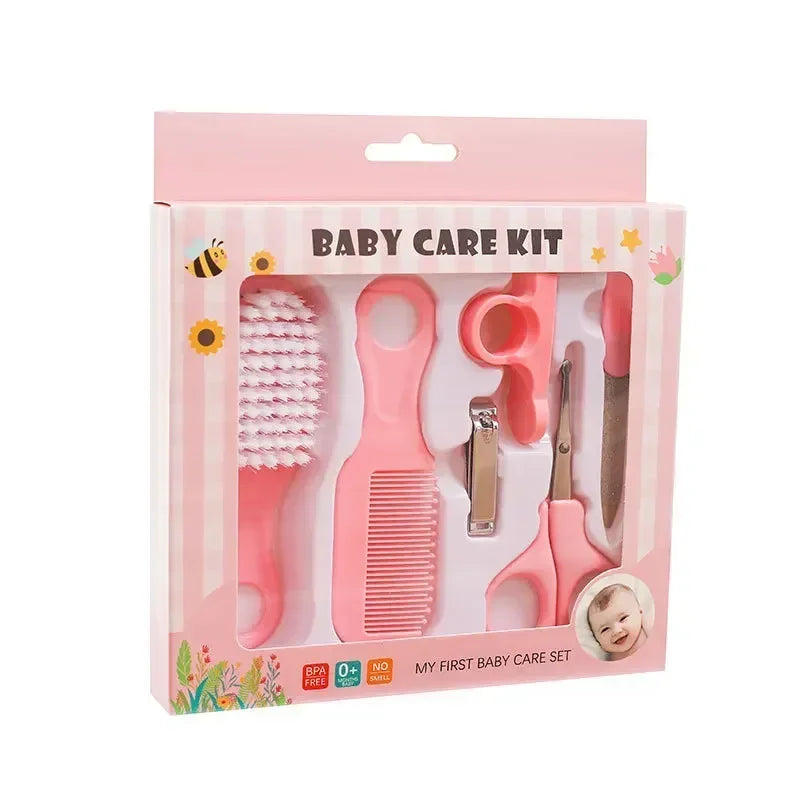 Nail Clippers Soft Comb Brush Care Combination Hair Baby Care Set Safe Comb Grooming Brush Set Nail Trimmer Kit Healthcare Tools