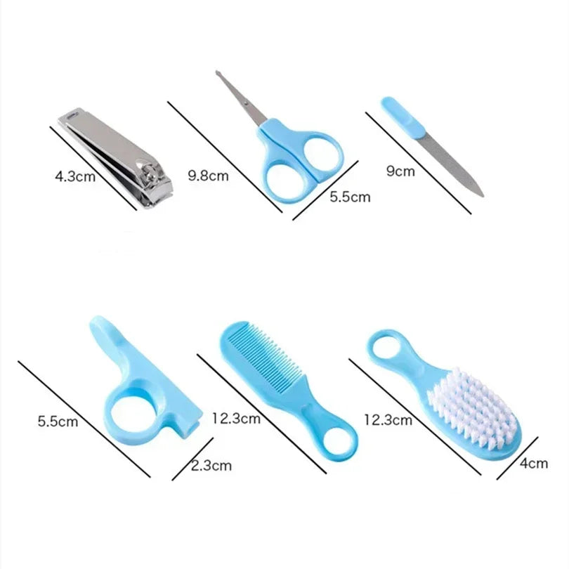 Nail Clippers Soft Comb Brush Care Combination Hair Baby Care Set Safe Comb Grooming Brush Set Nail Trimmer Kit Healthcare Tools