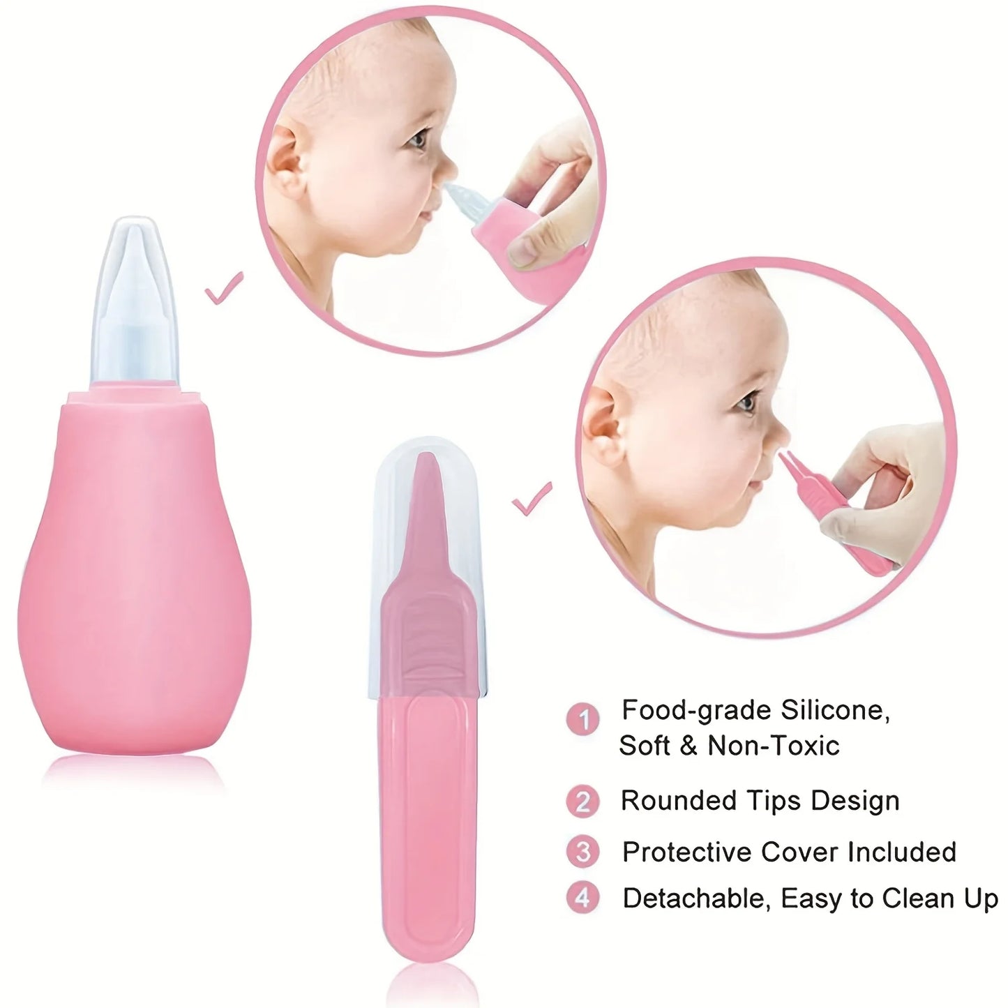 10-Piece Baby Care & Grooming Kit - Hair Thermometer Brush, Nail Trimmer, Teether, Toothbrush & Clipper Essentials