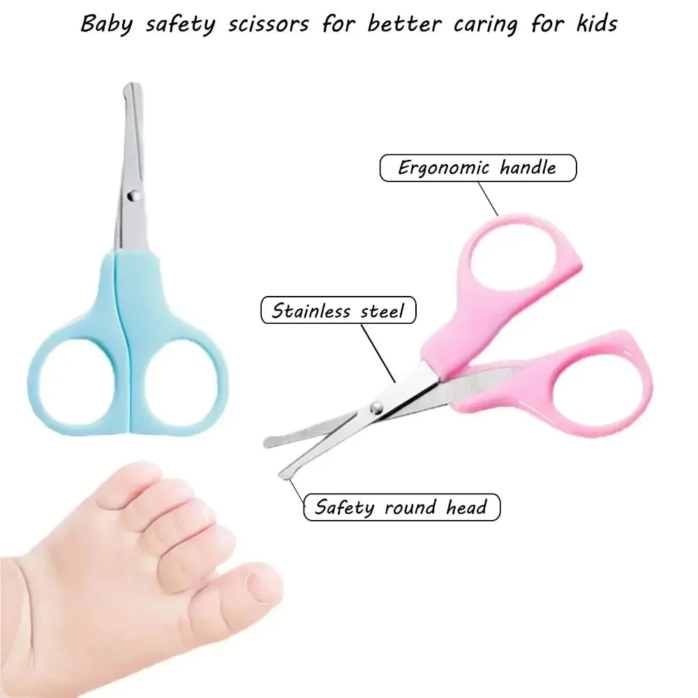 Baby Grooming Kit Essentials 10PCS Set, Nail Clipper Brush Teether Nasal Aspirator Safe Tools for Newborn Toddler Gift