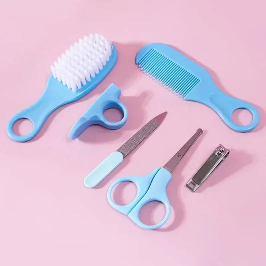 Nail Clippers Soft Comb Brush Care Combination Hair Baby Care Set Safe Comb Grooming Brush Set Nail Trimmer Kit Healthcare Tools