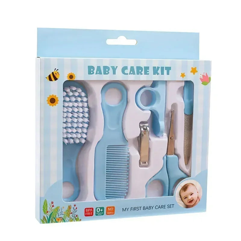 Nail Clippers Soft Comb Brush Care Combination Hair Baby Care Set Safe Comb Grooming Brush Set Nail Trimmer Kit Healthcare Tools