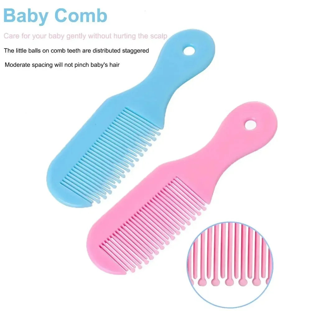 Baby Grooming Kit Essentials 10PCS Set, Nail Clipper Brush Teether Nasal Aspirator Safe Tools for Newborn Toddler Gift